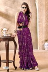 Komalika Vol 6 By Vallabhi Moss Georgette Bandhani Printed Online Saree Wholesale
